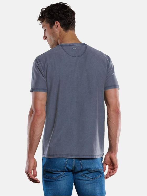 engbers Herren Henley-Shirt strukturiert Saphirblau 33409
