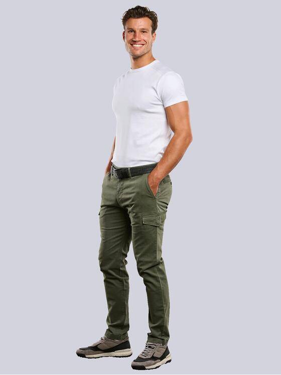 engbers Herren Cargohose straight Grün 33537