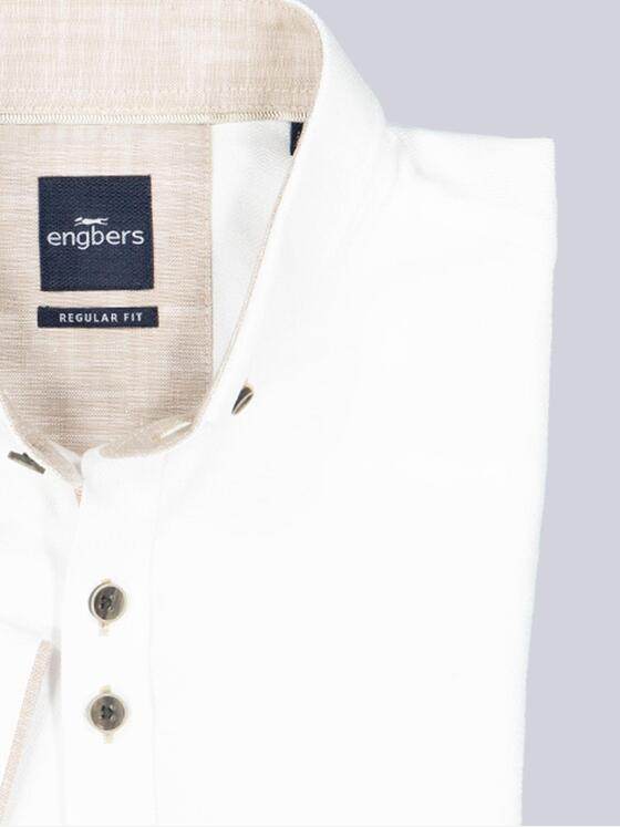 engbers Herren Kurzarm-Hemd uni Reinweiss 38771