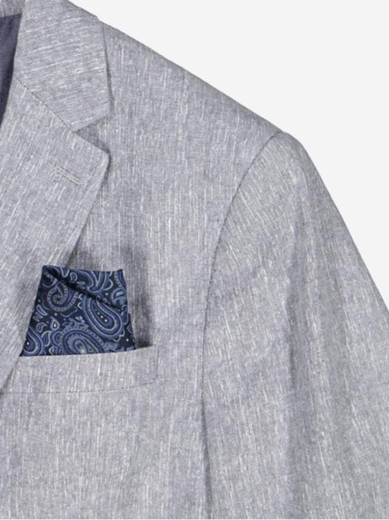 engbers Herren Einstecktuch gemustert Blau 37688