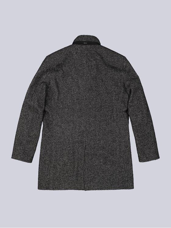 engbers Herren Mantel mit Inlet Grau 35489