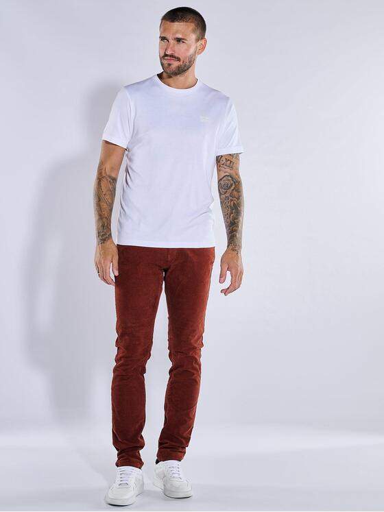 emilio adani Herren 5-Pocket-Cordhose slim fit Orange 37556