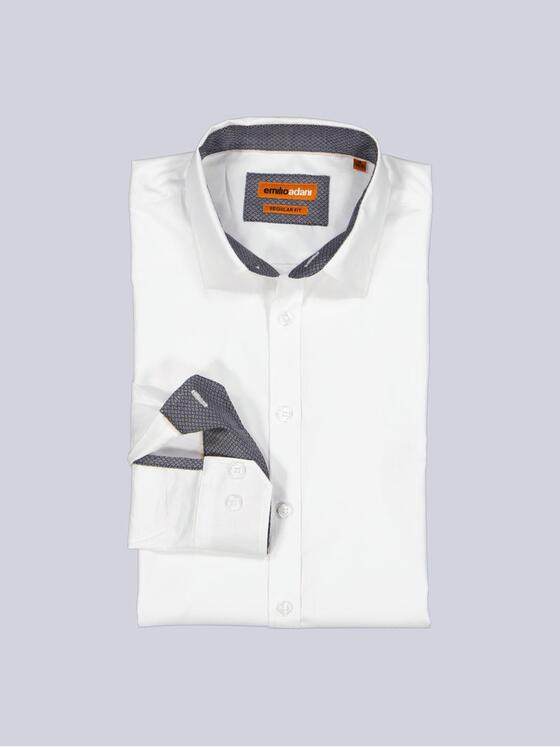 emilio adani Herren Hemd "My Favorite" Reinweiss 40502