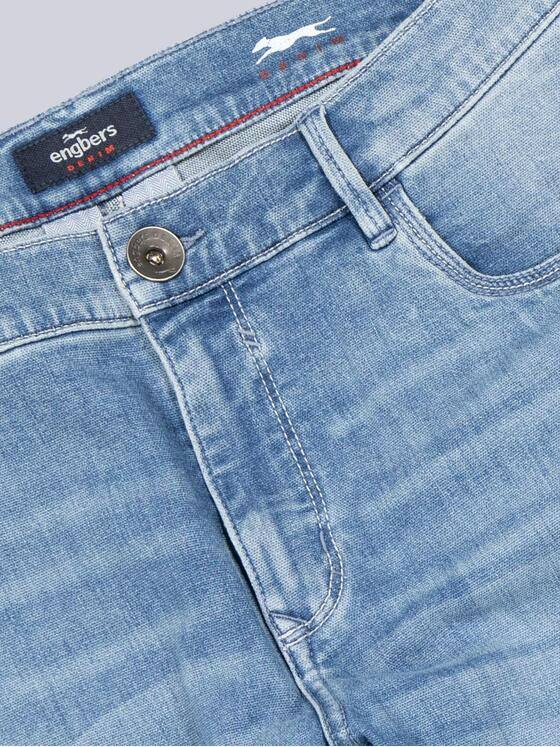 engbers Herren Super-Stretch-Jeans regular Mittelblau 38652
