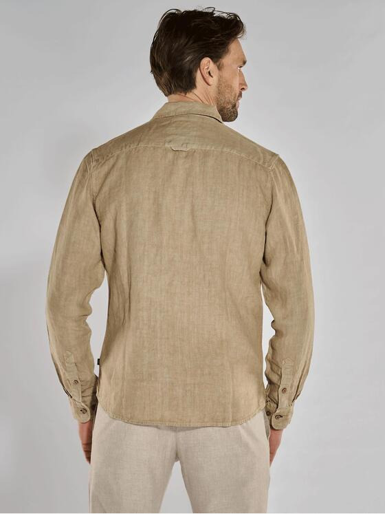 engbers Herren Overshirt aus Leinen Beige 36596