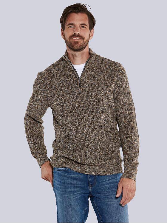 engbers Herren Pullover mit Troyerkragen Mehrfarbig 35551