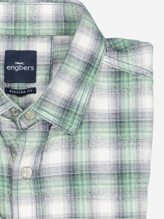 engbers Herren Karohemd Gruen 37987