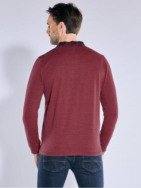 engbers Herren Langarm-Shirt mit Polo-Kragen Rot 38182