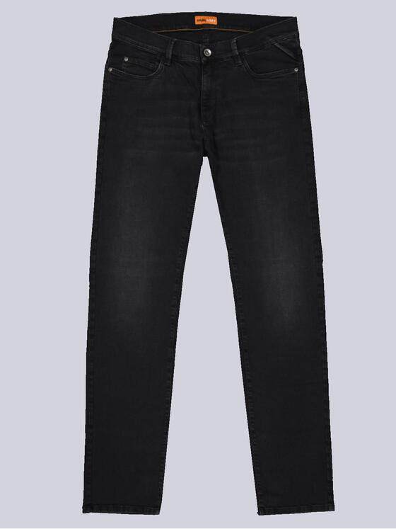 emilio adani Herren Super-Stretch-Jeans slim fit Schwarz 33700