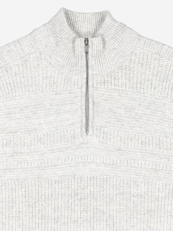 engbers Herren Pullover mit Troyerkragen Silbergrau 38021