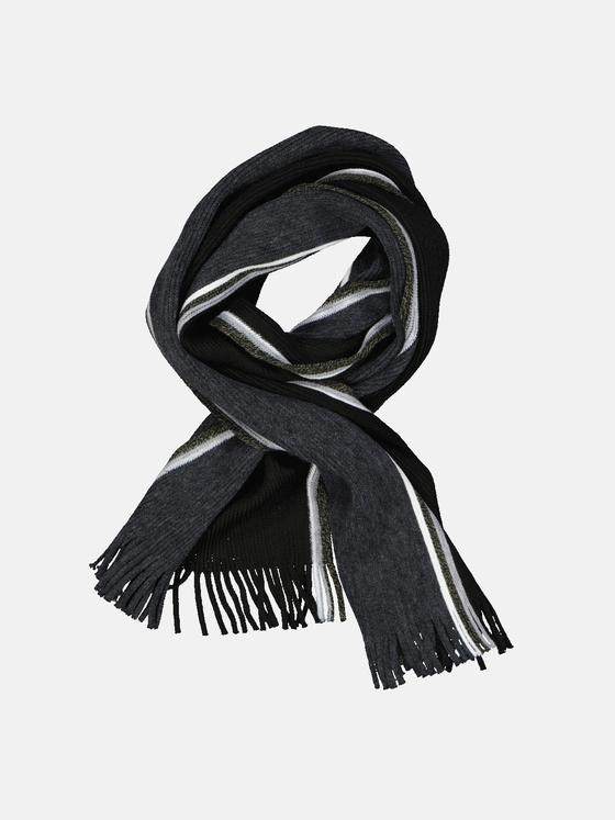 engbers Herren Schal gestreift Anthrazit 33865