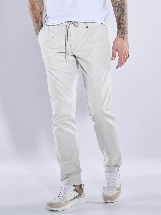 emilio adani Herren Chino regular Grau 38610