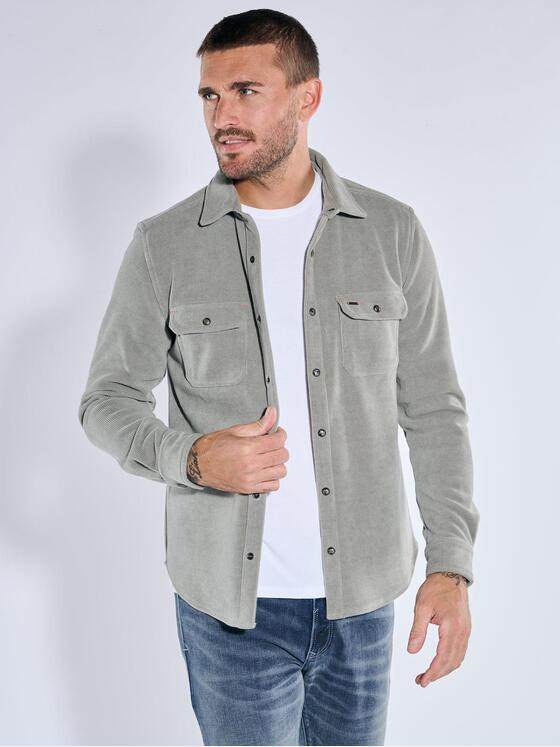 emilio adani Herren Sweat-Hemd strukturiert Gruen 39578