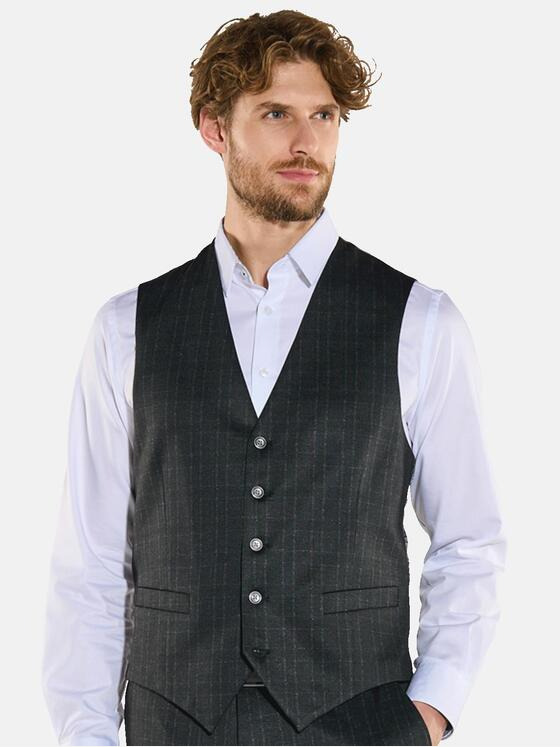 engbers Herren Anzug-Weste regular Schwarz 35399