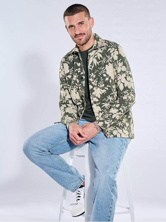 emilio adani Herren Hemd langarm Oliv 40977