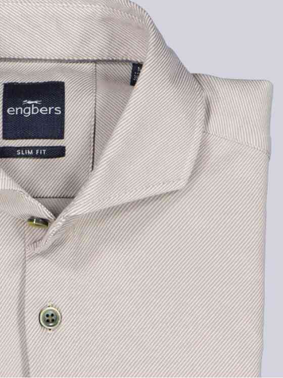 engbers Herren Hemd uni Beige 39595