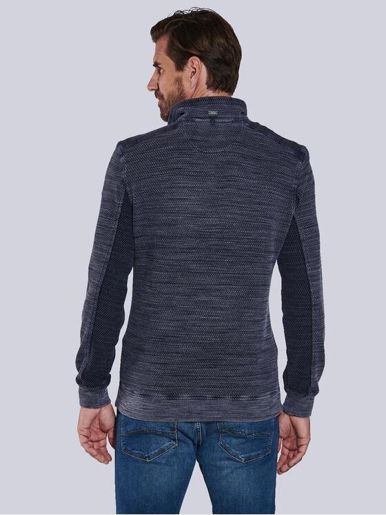 engbers Herren Sweatshirt gestreift Blau 36105