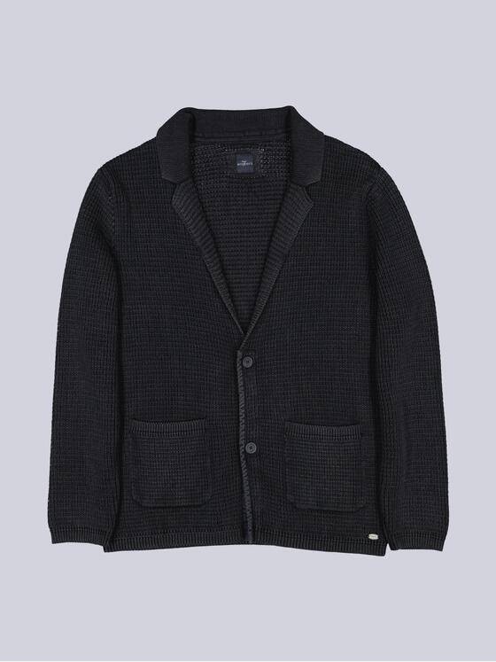 engbers Herren Sakko in edler Strickqualität Schwarz 39523