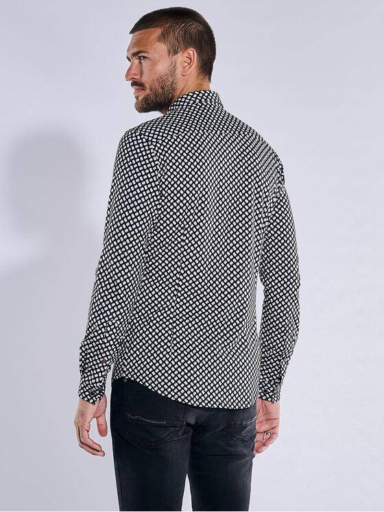 emilio adani Herren Langarm-Hemd slim fit Beige 37630