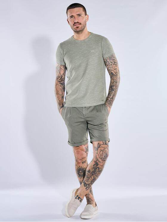emilio adani Herren Rundhals T-Shirt Hellgruen 40794