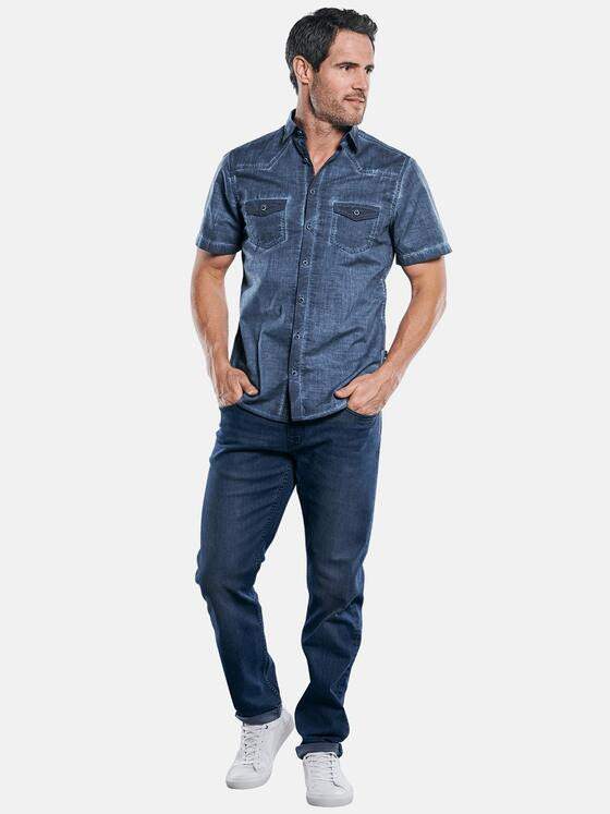 engbers Herren Bestseller-Hemd mit speziellen Waschungen Blau 29901
