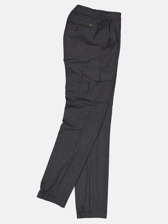 emilio adani Herren Cargo-Hose mit Tunnelzug Grau 33322