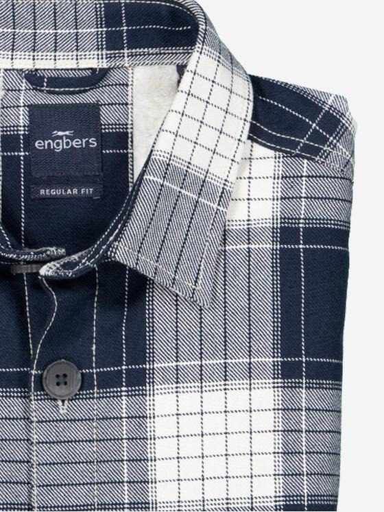 engbers Herren Overshirt kariert Blau 37237