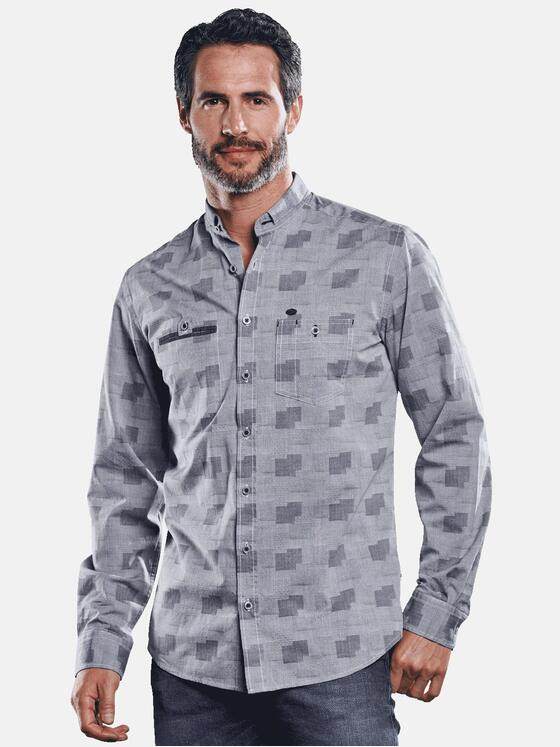 engbers Herren Individuelles Langarmhemd Silbergrau 30826