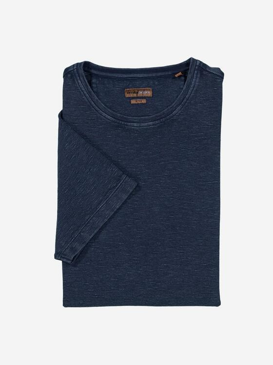 emilio adani Herren T-Shirt slim fit Blau 36982