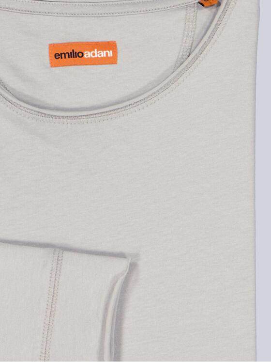 emilio adani Herren Langarmshirt "My Favorite" Hellgrau 32776