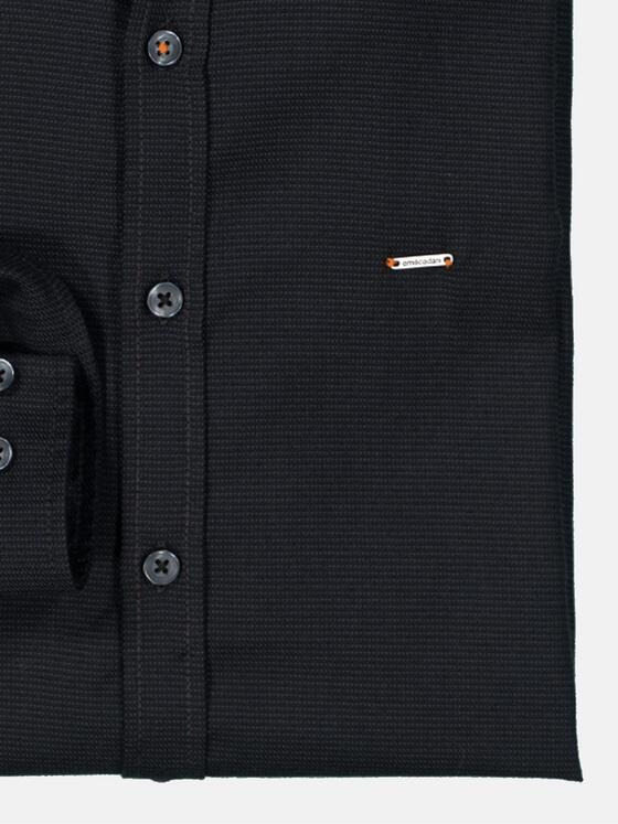 emilio adani Herren Langarm-Hemd uni Grau 35473