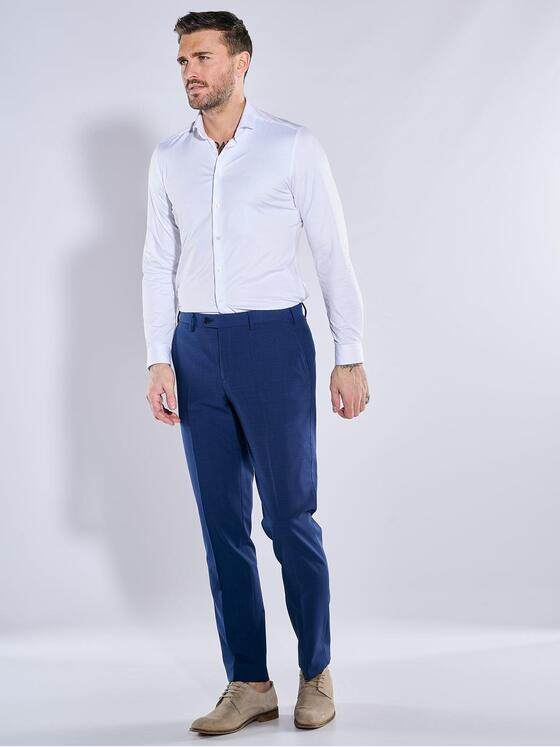 emilio adani Herren Anzug-Hose slim fit Blau 38437
