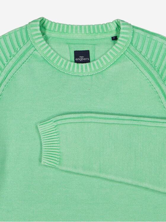 engbers Herren Pullover strukturiert Hellgruen 38145