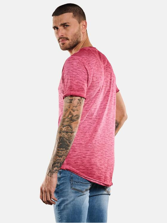 emilio adani Herren T-Shirt gestreift Violett 33024