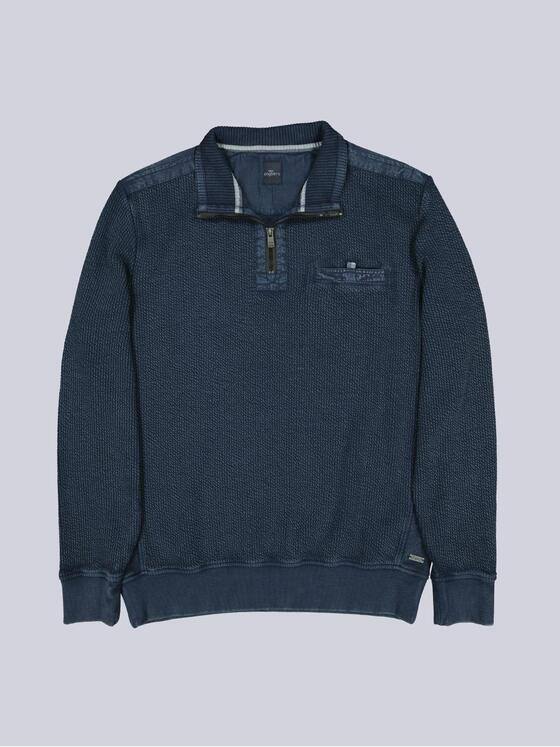 engbers Herren Sweatshirt strukturiert Saphirblau 39534