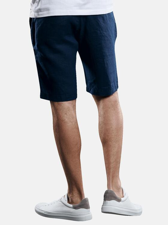 emilio adani Herren Modische Bermuda aus hochwertiger Leinenware Blau 29862
