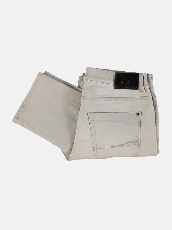 emilio adani Herren Sommerliche Jeans mit schmaler Passform Weiß 31624
