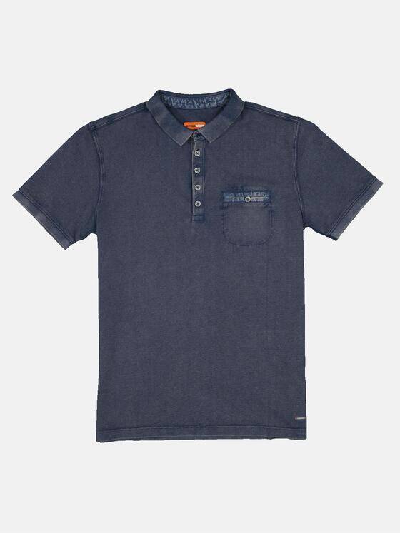 emilio adani Herren Polo-Shirt uni Blau 33413