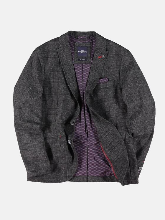 engbers Herren kariertes Sakko Anthrazit 30757