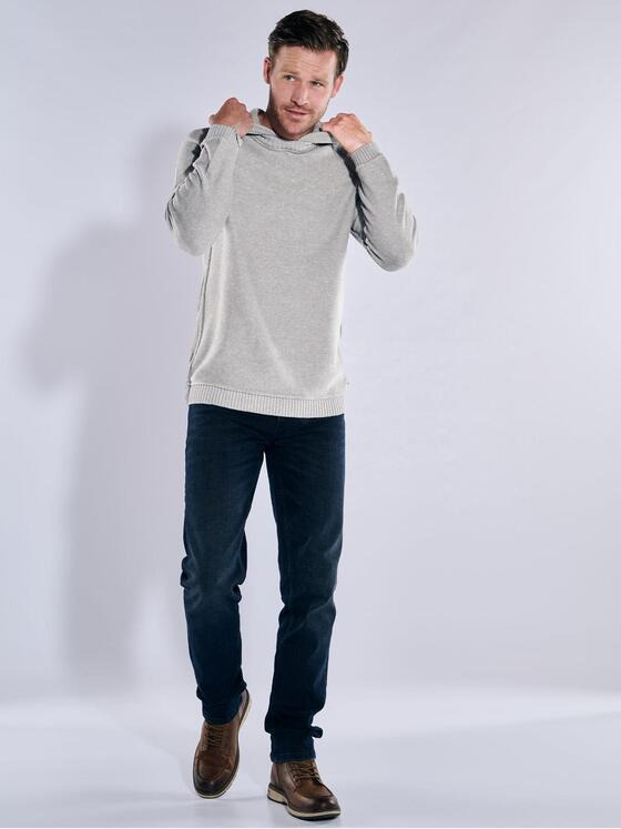 engbers Herren Pullover mit Kapuze Grau 37622