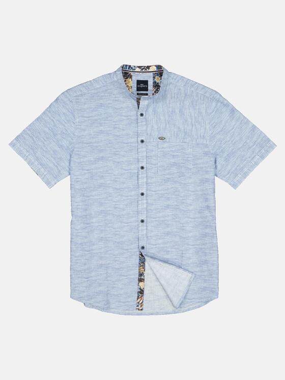 engbers Herren Kurzarm-Hemd uni Brilliantblau 33260