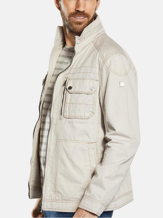 engbers Herren Baumwoll-Jacke regular Weiß 34440