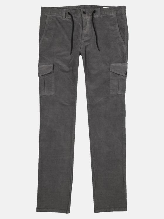 emilio adani Herren Cargo-Hose mit softer Warenoberfläche Grau 32311