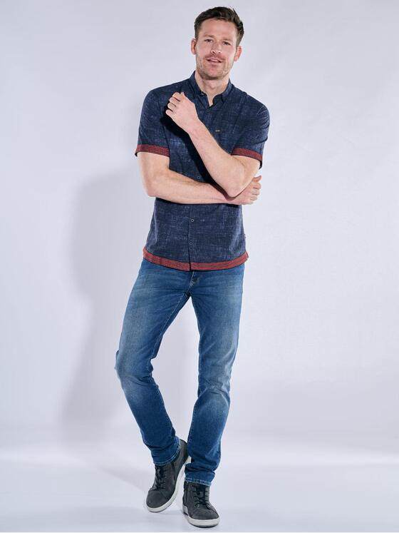 engbers Herren Kurzarm-Hemd regular Marineblau 38497