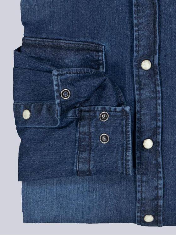 engbers Herren Langarm-Hemd slim fit Indigoblau 36281