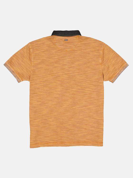 engbers Herren Polo-Shirt strukturiert Dunkelorange 33044