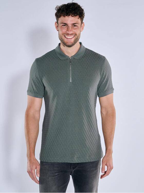 emilio adani Herren Polo-Shirt uni Petrolblau 39215