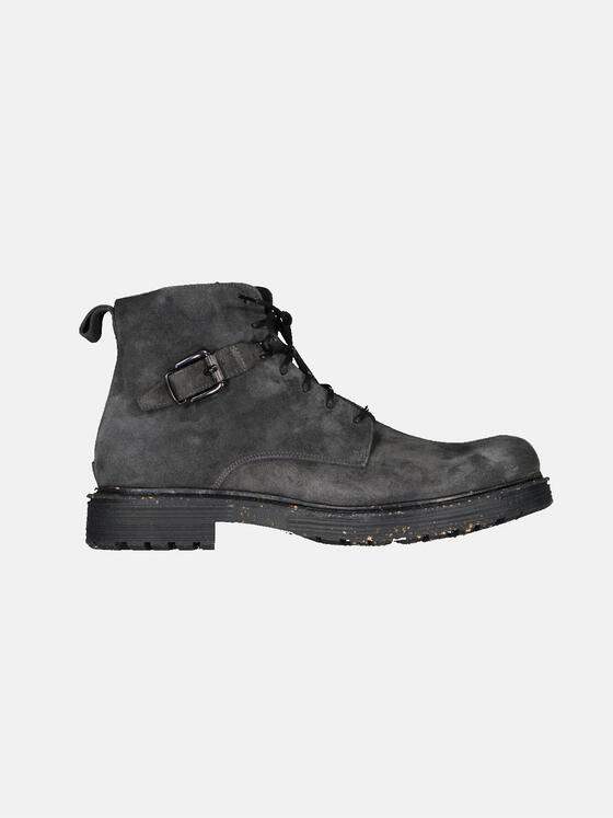 emilio adani Herren Boots im Biker-Stil Grau 33582