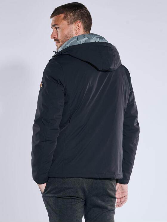 emilio adani Herren Wendejacke mit Kapuze Saphirblau 39286