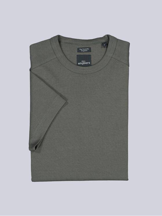 engbers Herren Basic-Shirt "My Favorite" organic Dunkelbraun 39256